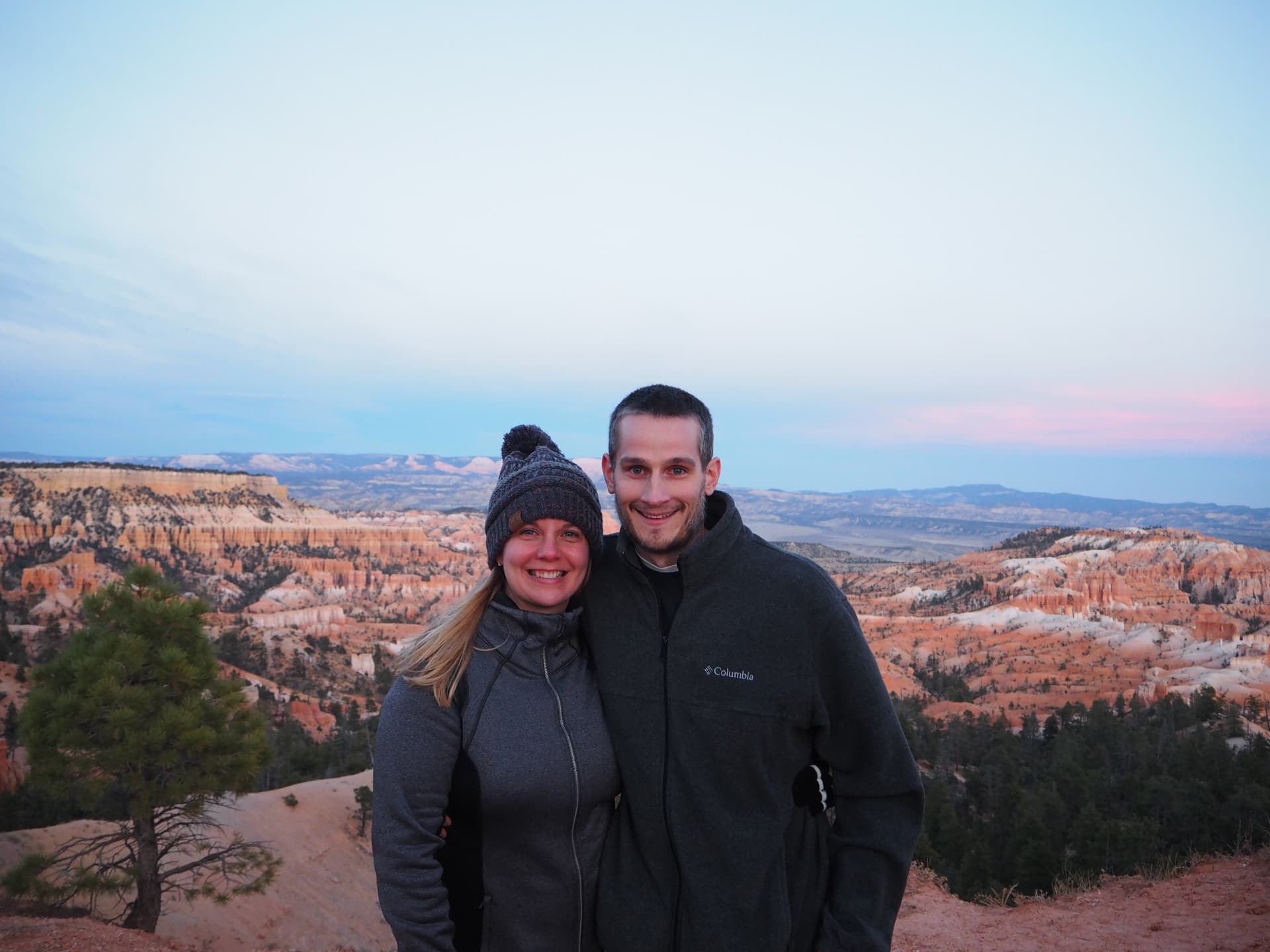 Keith and Lindsey preparing for the full moon hike at Bryce Canyon National Park