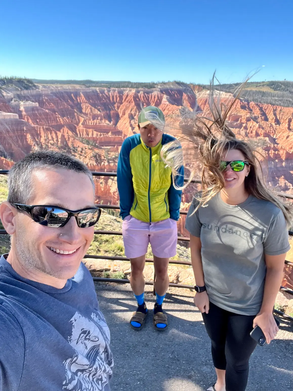 It was very cold and windy at Cedar Breaks National Monument.