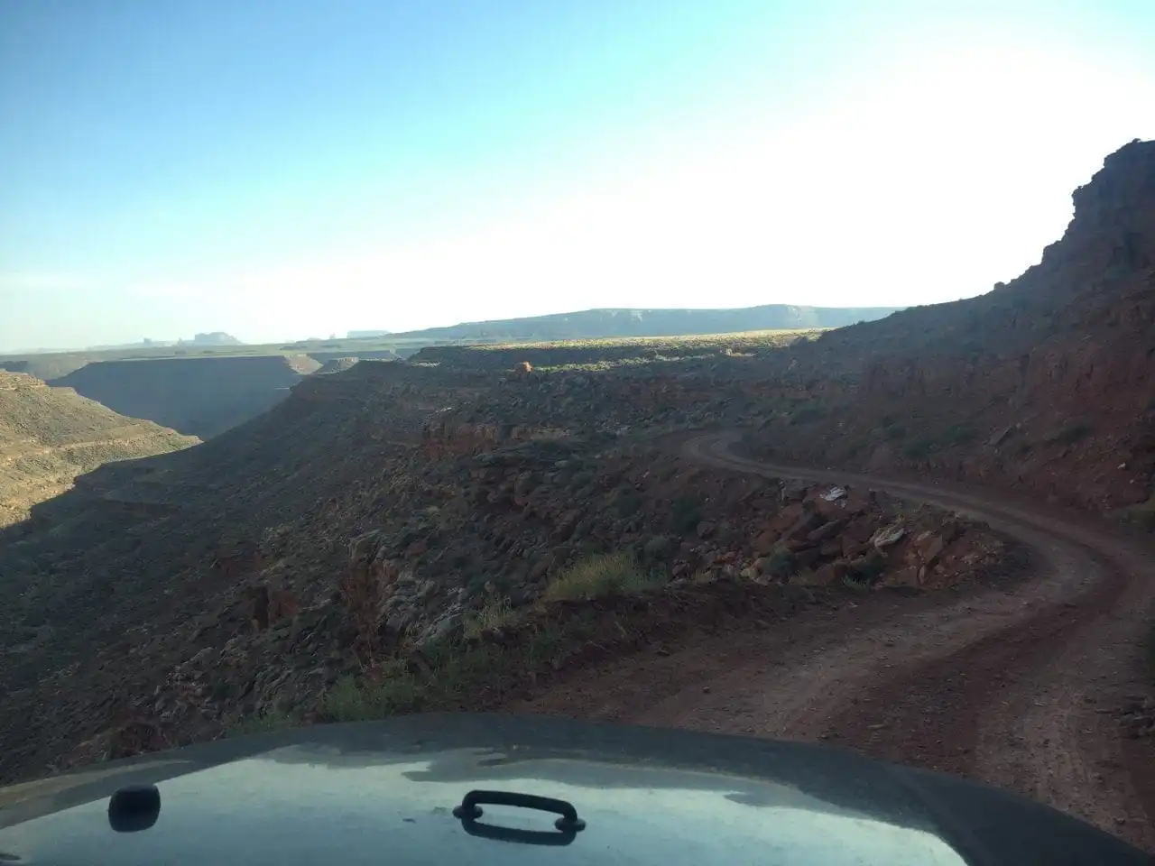 John's Ridge is a windy road next to a steep canyon