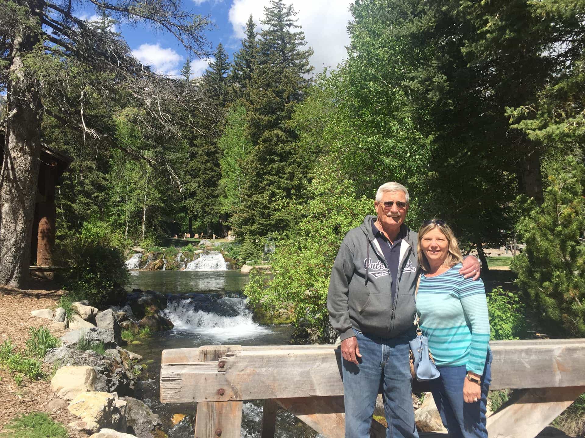 Marilyn and John posing at Sundance Ski Resort