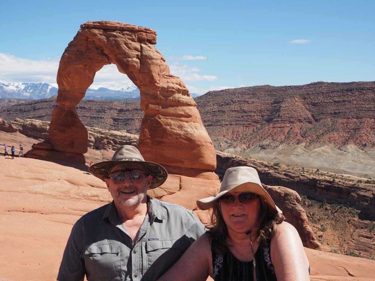 Keith's parents at Delicate Arch