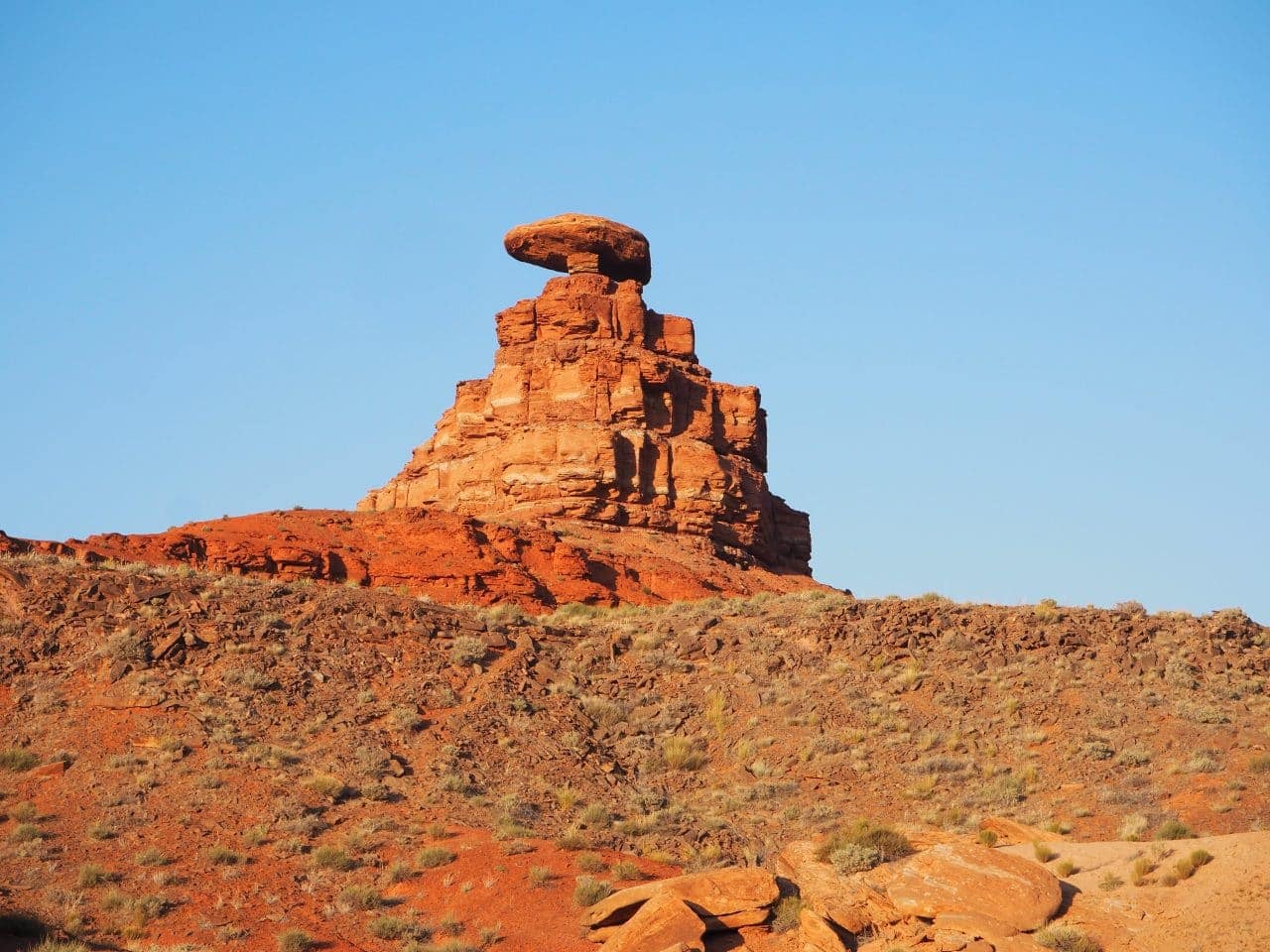 The Mexican Hat rock formation