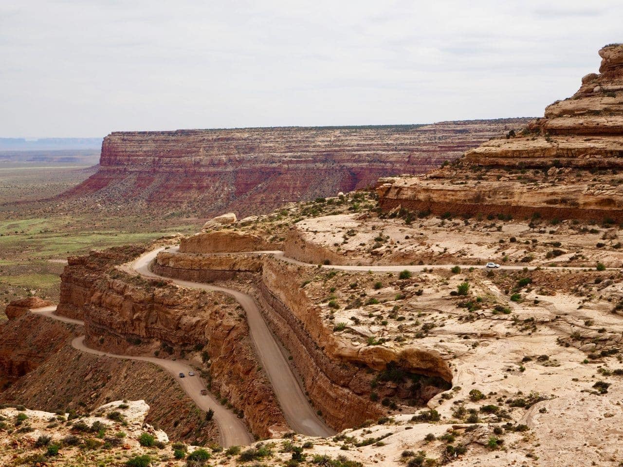 The incredible switchbacks on the Moki Dugway