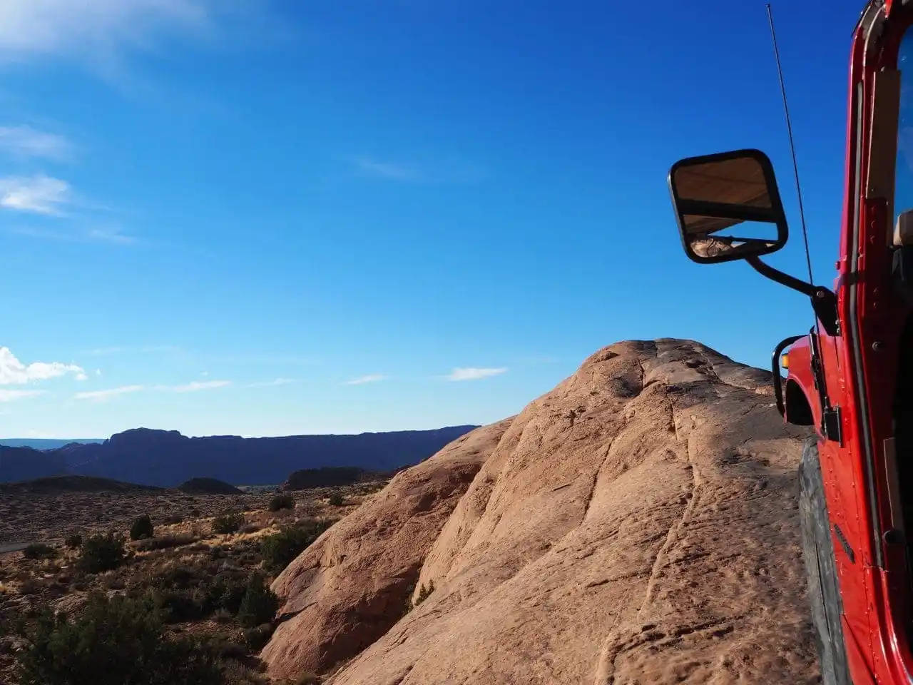 Looking out into the distance over Moab from the Hummer tour