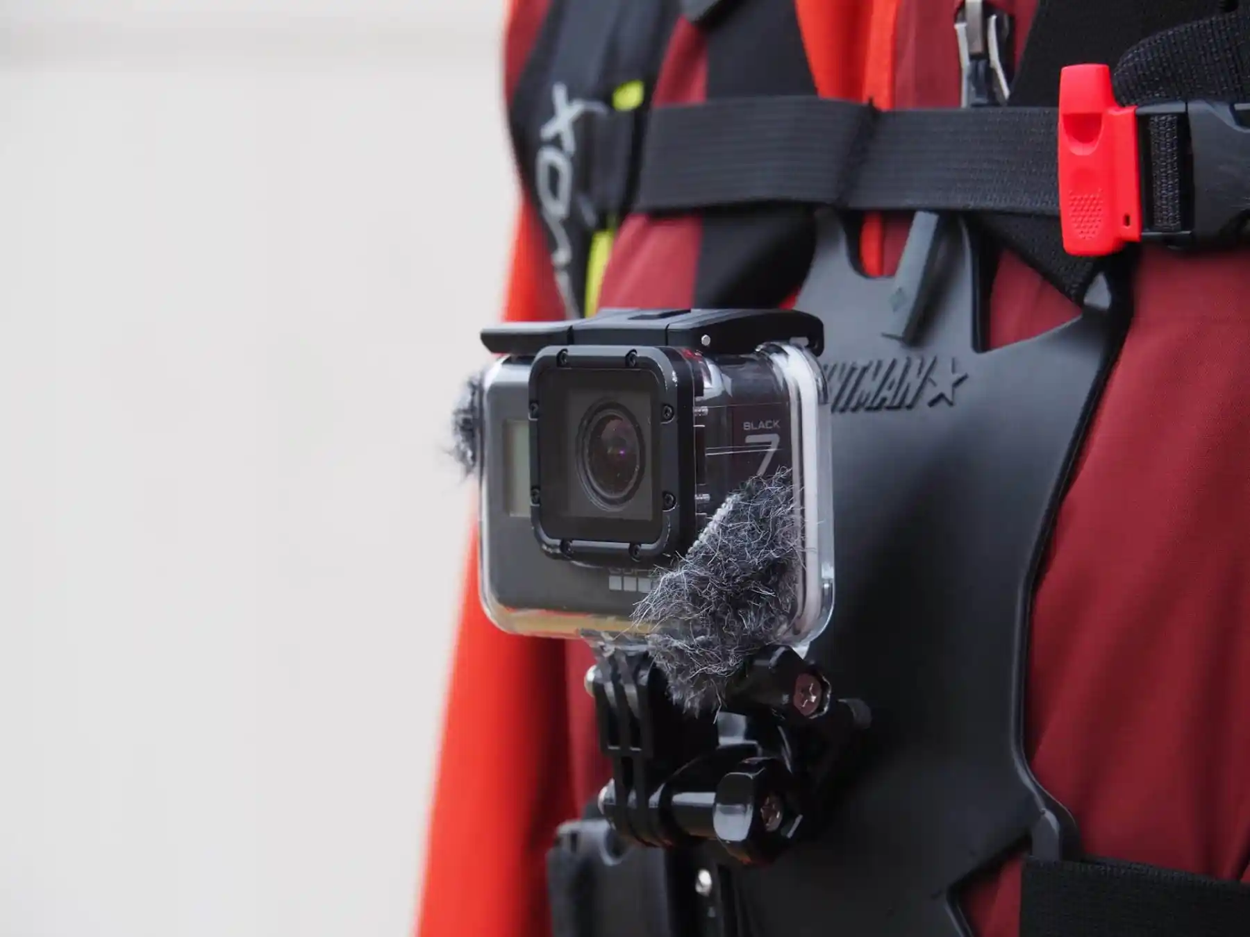 Keith is wearing the GoPro Hero 7 Black mounted on the Stuntman Chest Mount system