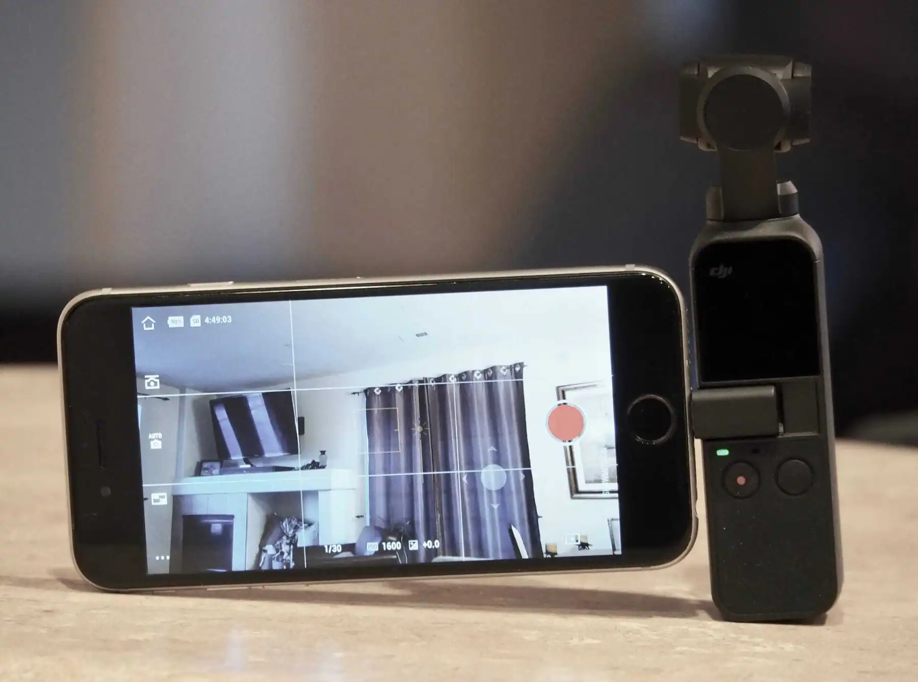 Using our phone as a larger screen for the DJI Osmo Pocket