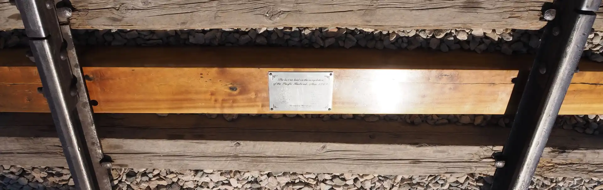 The "last track laid" on the transcontinental railroad
