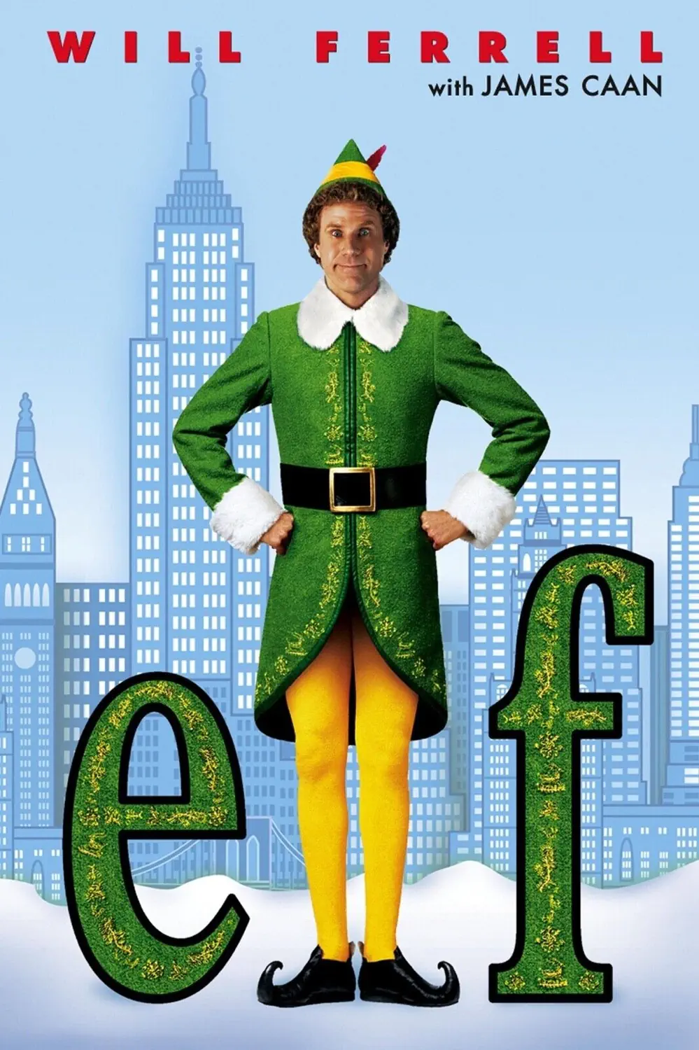 Poster for Will Ferrel's classic movie, Elf. (source: eBay Listing)