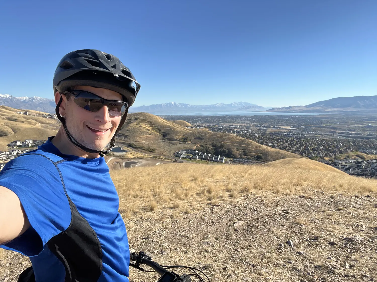 Keith has reached the end of the Sensei Trail on the Lehi, UT side of the trail system