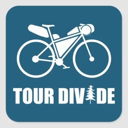 Custom logo for the Tour Divide featuring a bikepacking bike (Source: Pinterest)