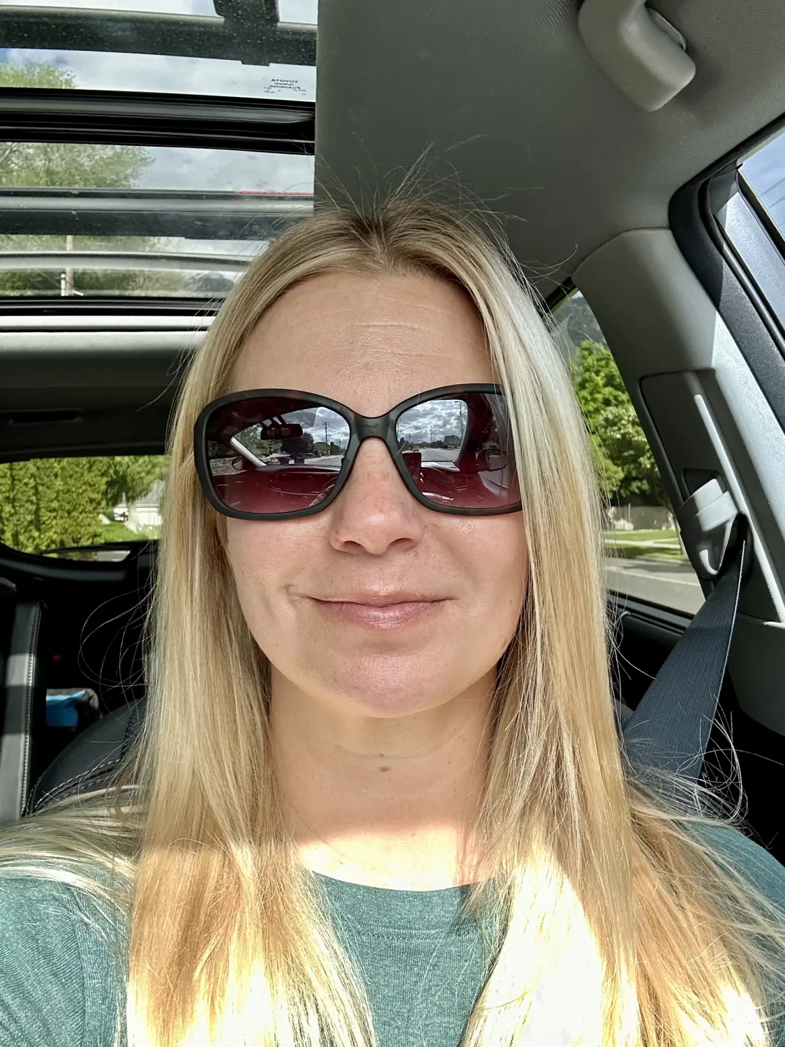 Lindsey had her hair colored blonde at Aspen Salon in Provo, UT