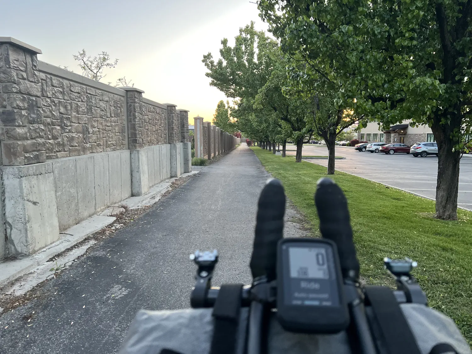 Scene of the crash (can you spot the blind entrance onto the trail?)