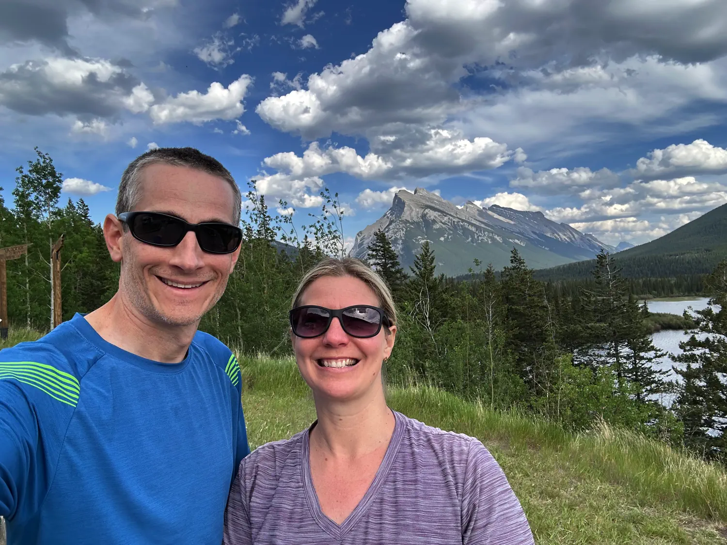 Keith and Lindsey at one of the numerous scenic road side stops in Canada