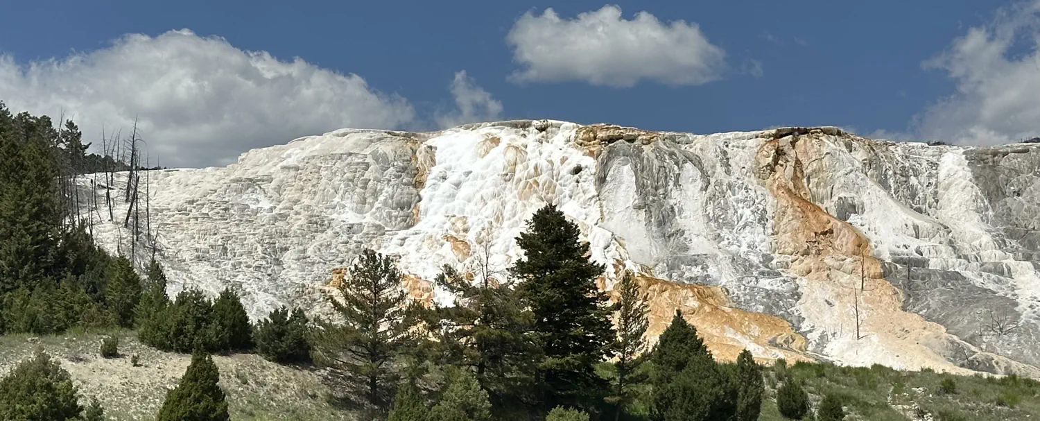 Amazing color and rock formations in Yellowstone National Park