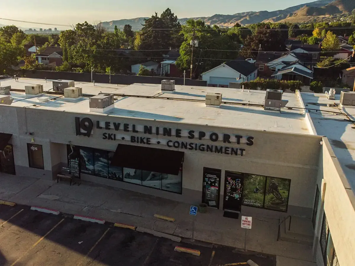 Aerial photo of the Level Nine Sports store in Millcreek, UT (Source: LevelNineSports.com)