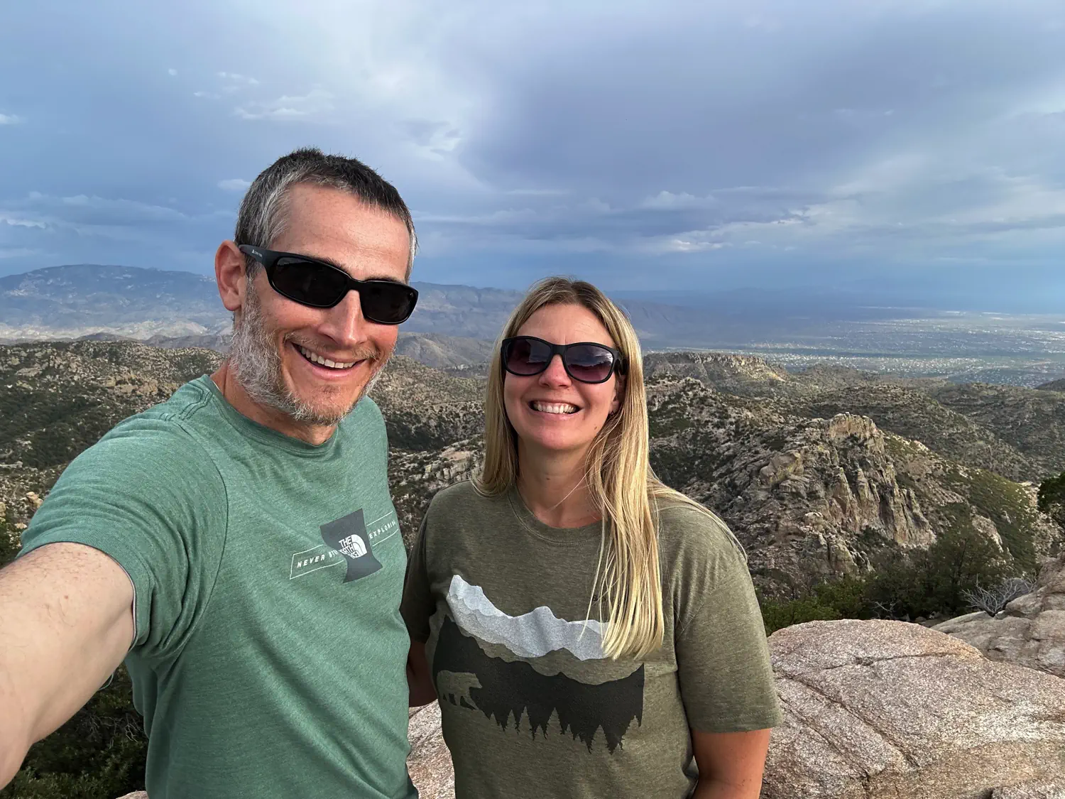 Keith and Lindsey's view from the Mount Lemmon drive.