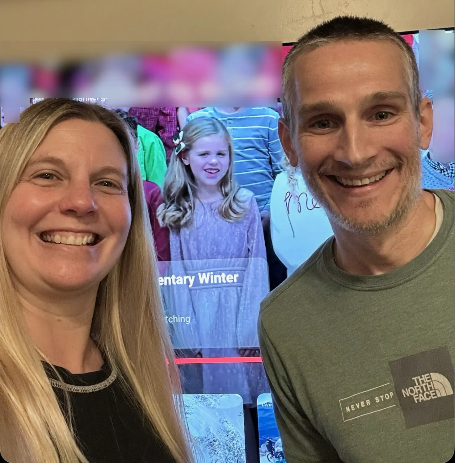 Keith and Lindsey are watching a livestream of their niece, Addy, singing at her Christmas concert