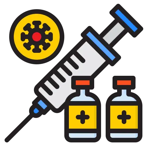 Graphic of a syringe and vials of vaccines (Source: srip)
