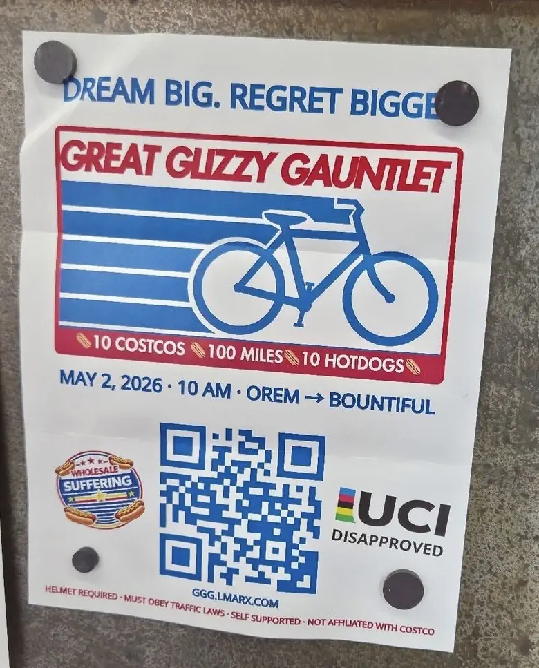 The "Great Glizzy Gauntlet" flyer