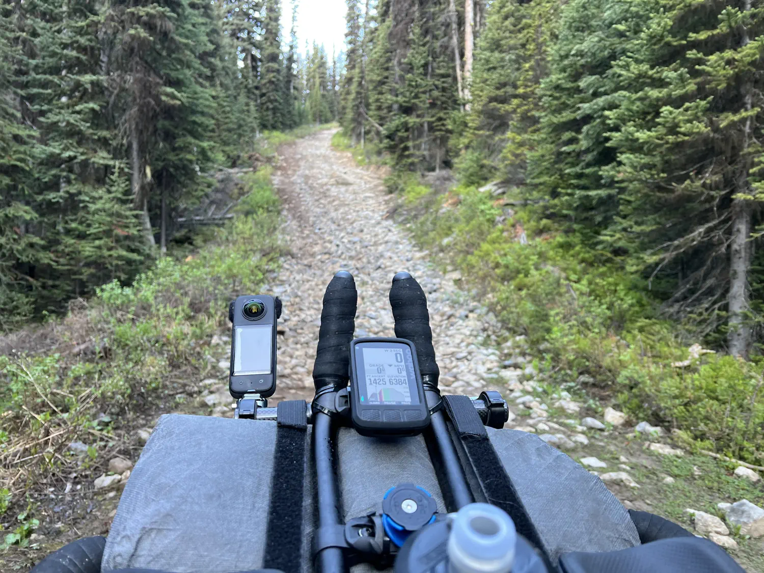 The seemingly endless stretches of boulder feels along the Koko Claims hike-a-bike section