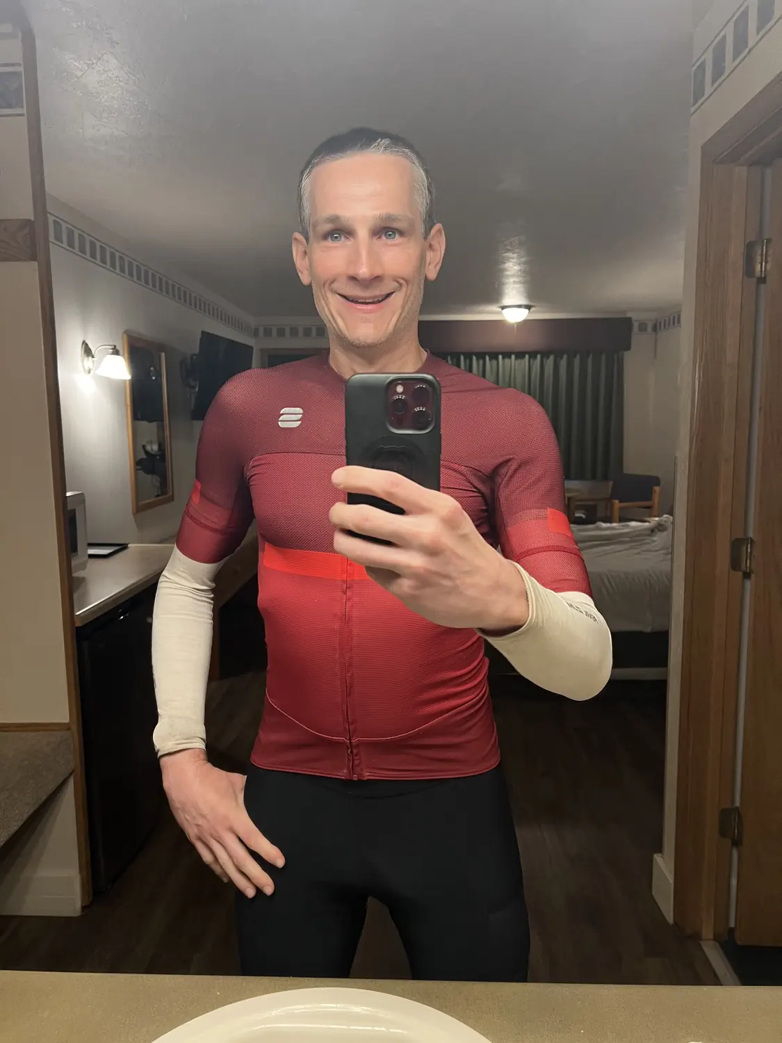 All cleaned up and ready to start the part of the route! ๐